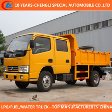 4X2 Double Cab 3t 4t Dump Truck for Sale